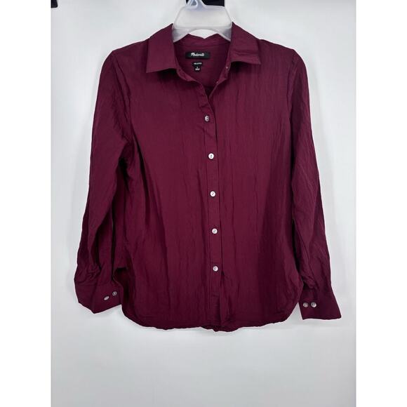 Madewell Crinkled Button-up Shirt Size S - Picture 2 of 4